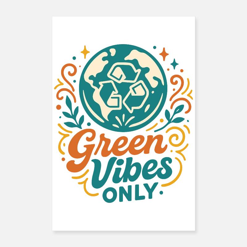 Pure green vibes Poster 16" x 24" (40x60 cm)