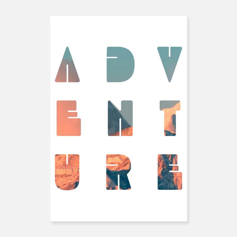 Mountain ADVENTURE  Poster 40x60 cm
