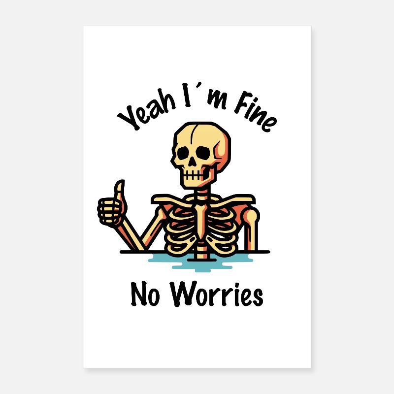 Très bien, pas de souci Poster 40 x 60 cm