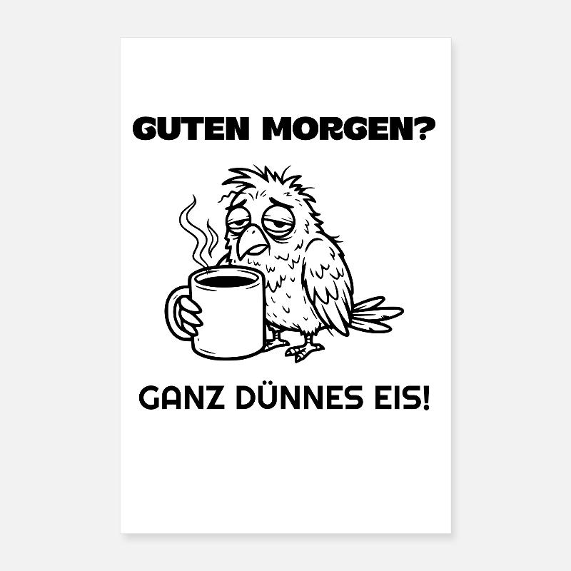 Bonjour. Glace très fine. Poster 40 x 60 cm