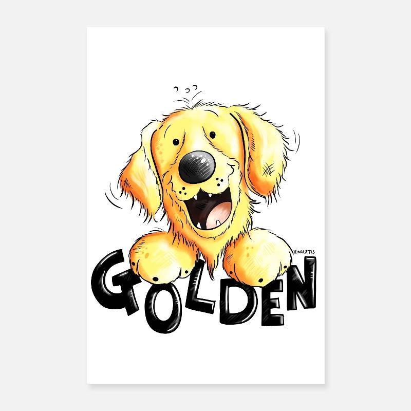 Golden Retriever Poster 40 x 60 cm