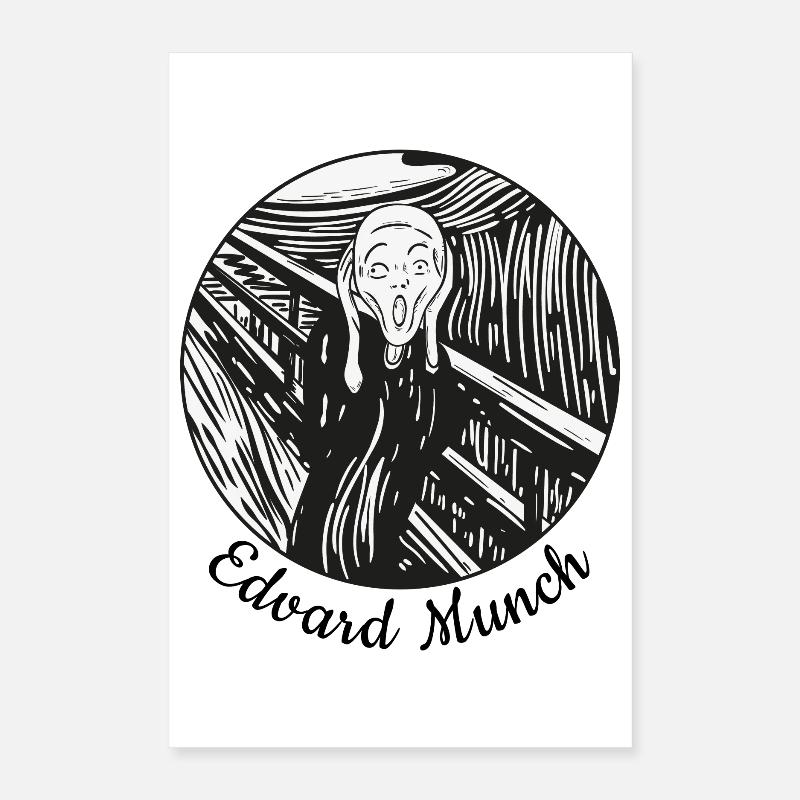 der Schrei tshirt Poster 40x60 cm