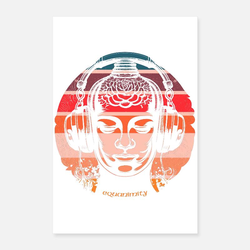 DJ Bouddha - L’équanimité Poster 40 x 60 cm