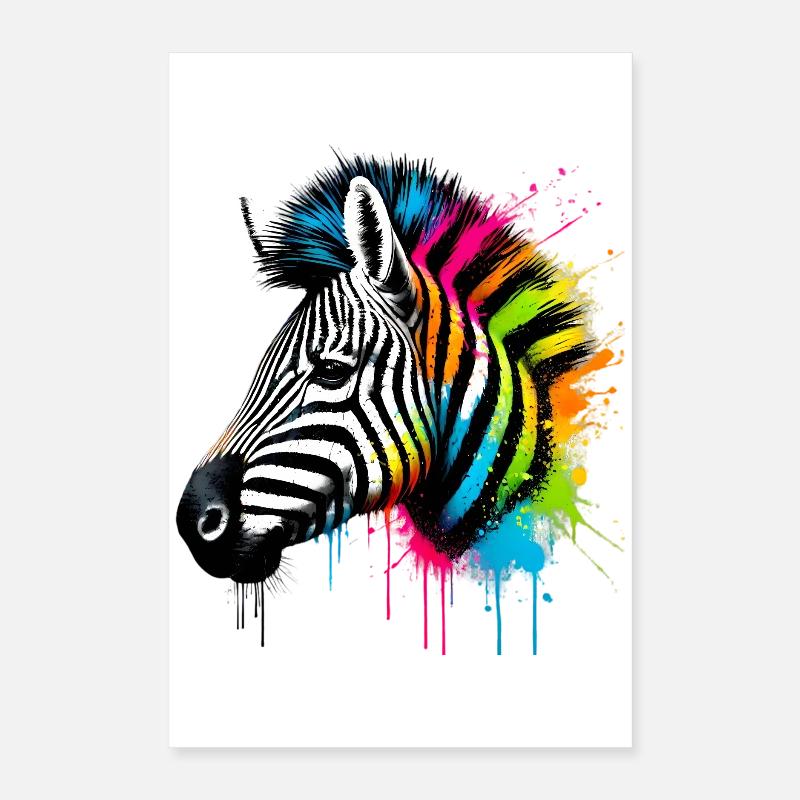 Zebra Poster 40x60 cm