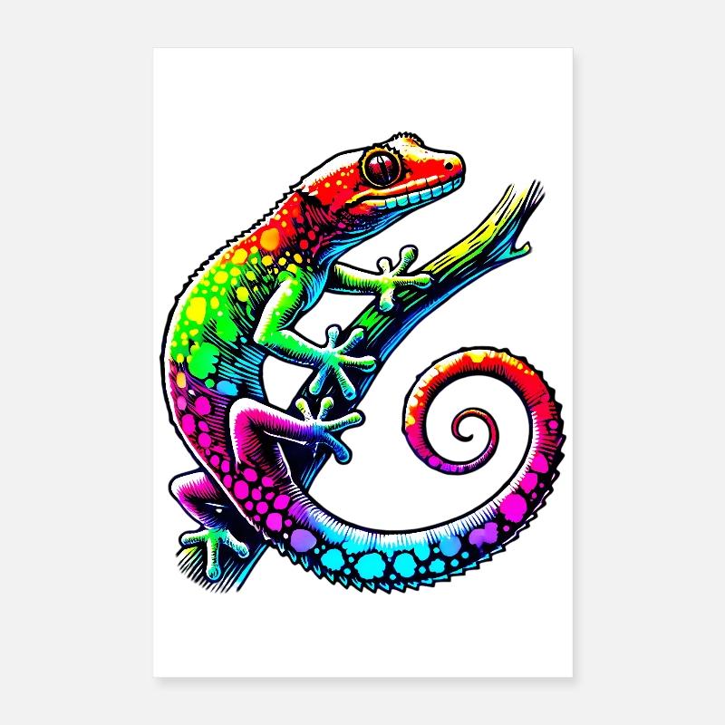 Gecko Poster 40 x 60 cm