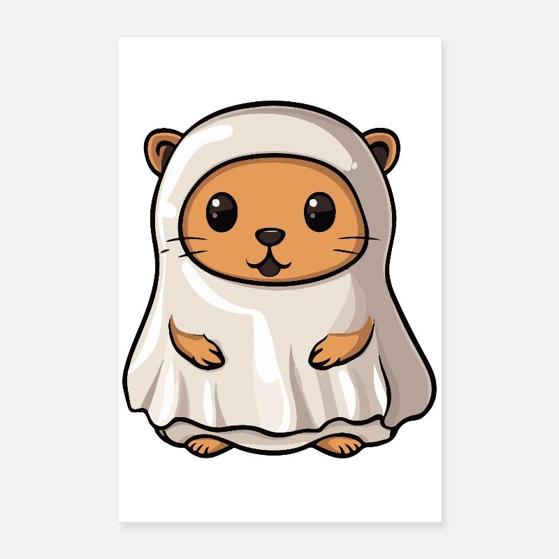 Biber Halloween Geist Poster 40x60 cm
