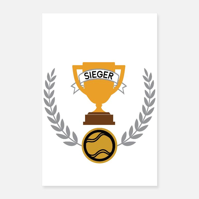Boccia Sieger Gewinner Turnier Meisterschaft Poster 40x60 cm