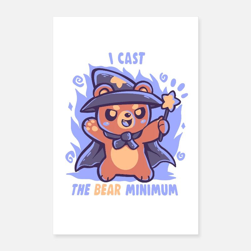 Le sort minimum de l’ours Poster 40 x 60 cm