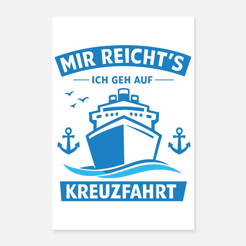 Kreuzfahrt 2026 Geschenk Idee Poster 40x60 cm