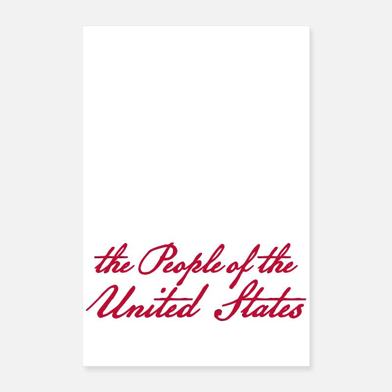 We the People 2 (dark) Poster 16" x 24" (40x60 cm)