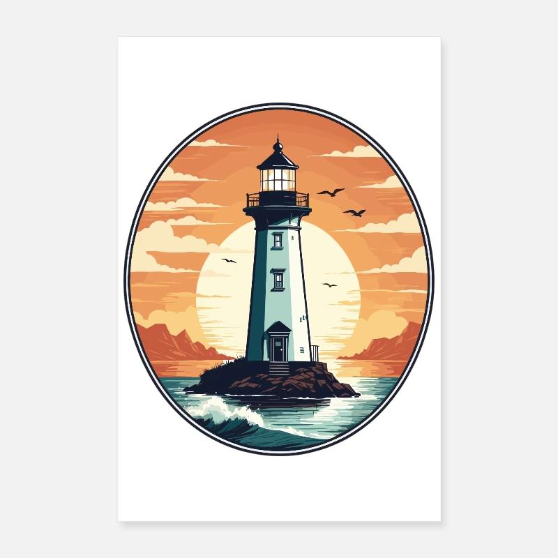 Lighthouse Poster 16" x 24" (40x60 cm)