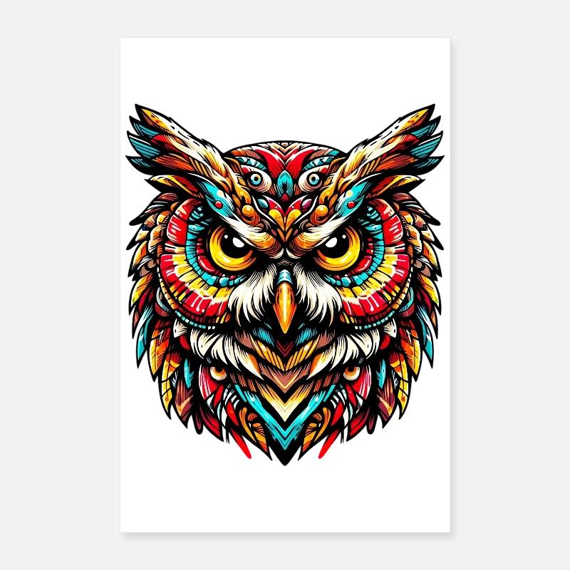 Hibou Poster 40 x 60 cm