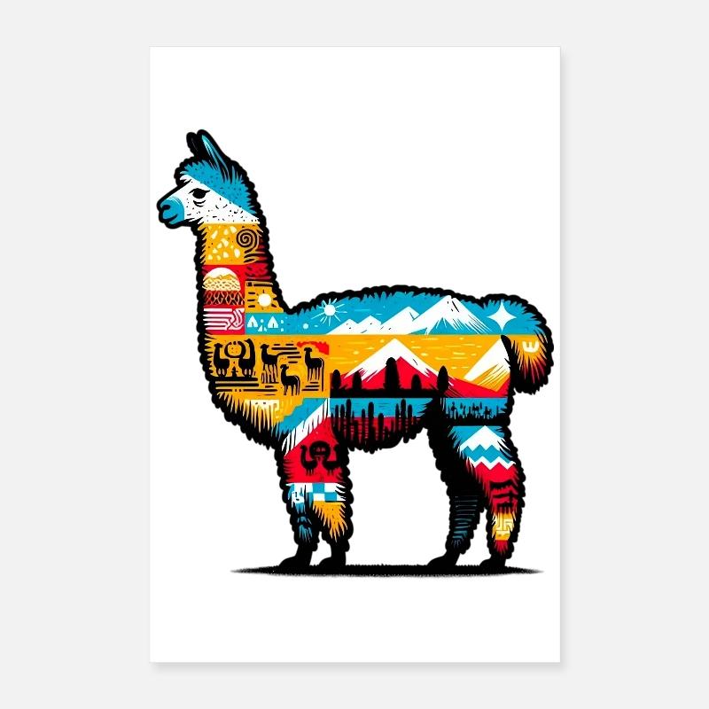 Alpaga Poster 40 x 60 cm
