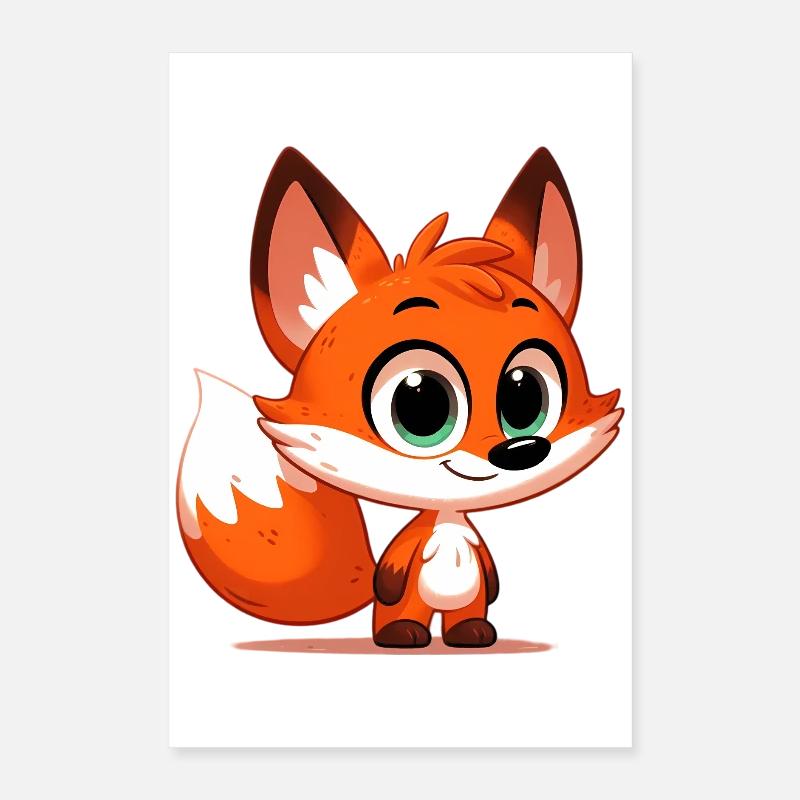 Fox Poster 16" x 24" (40x60 cm)