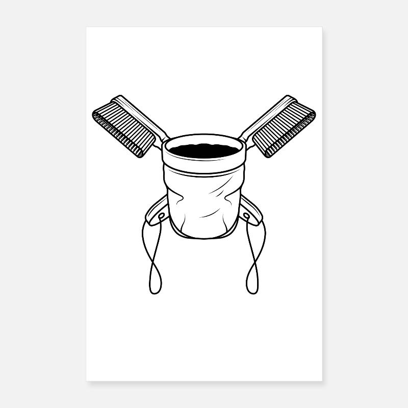 Chalkbag & Brushes Poster 40x60 cm