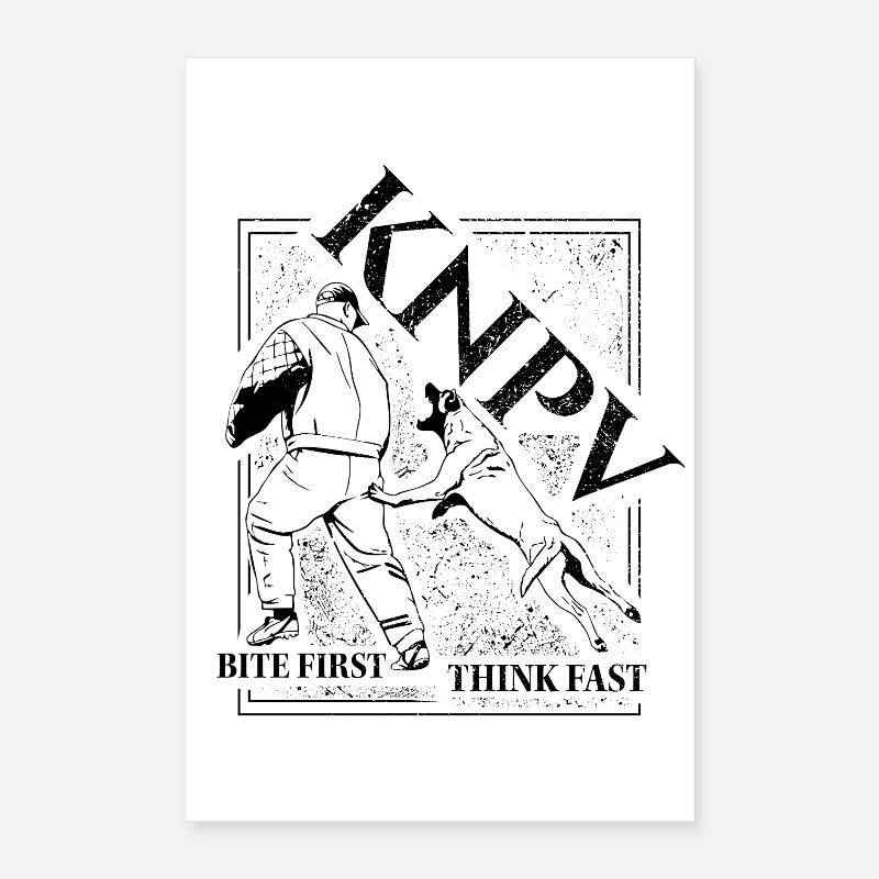 KNPV Working Dog Training  Poster 16" x 24" (40x60 cm)