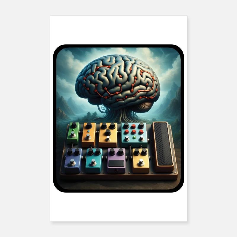 PEDALBOARD TREE – Ton & Bild Poster 40x60 cm