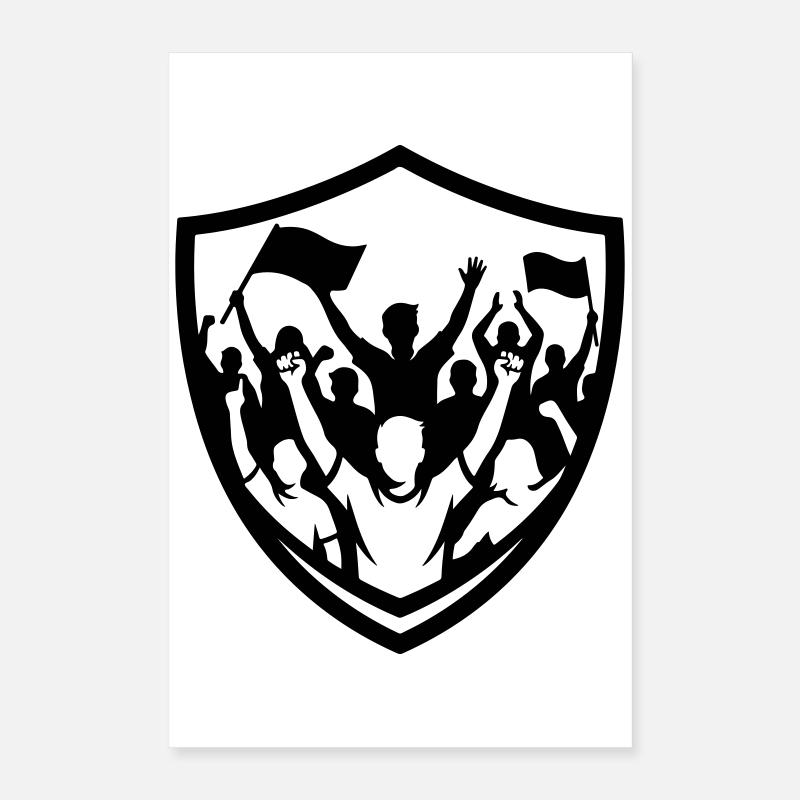 Fans cheer party Poster 16" x 24" (40x60 cm)