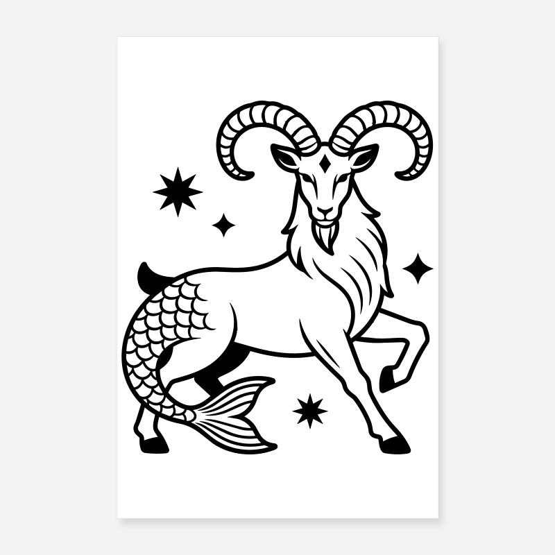 Capricorne Poster 40 x 60 cm