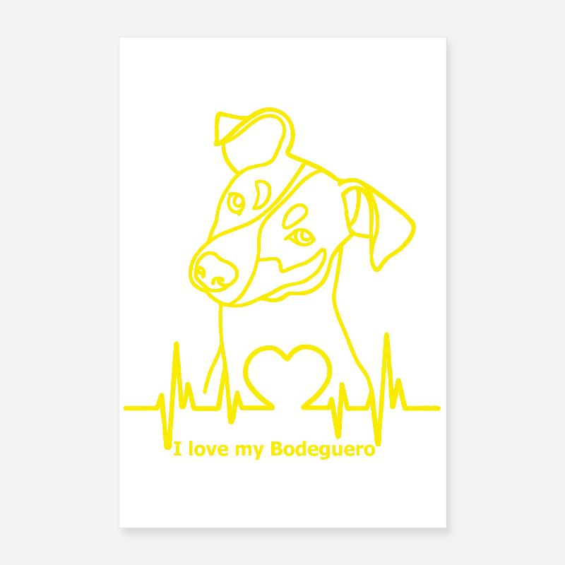 Bodeguero avec battement de cœur Poster 40 x 60 cm