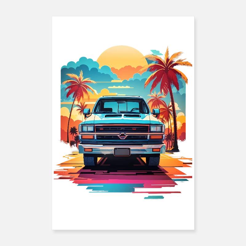 Camionnette Poster 40 x 60 cm