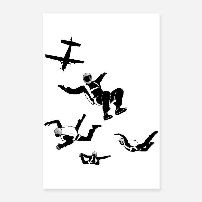 Fallschirm, skydiving Poster 40x60 cm