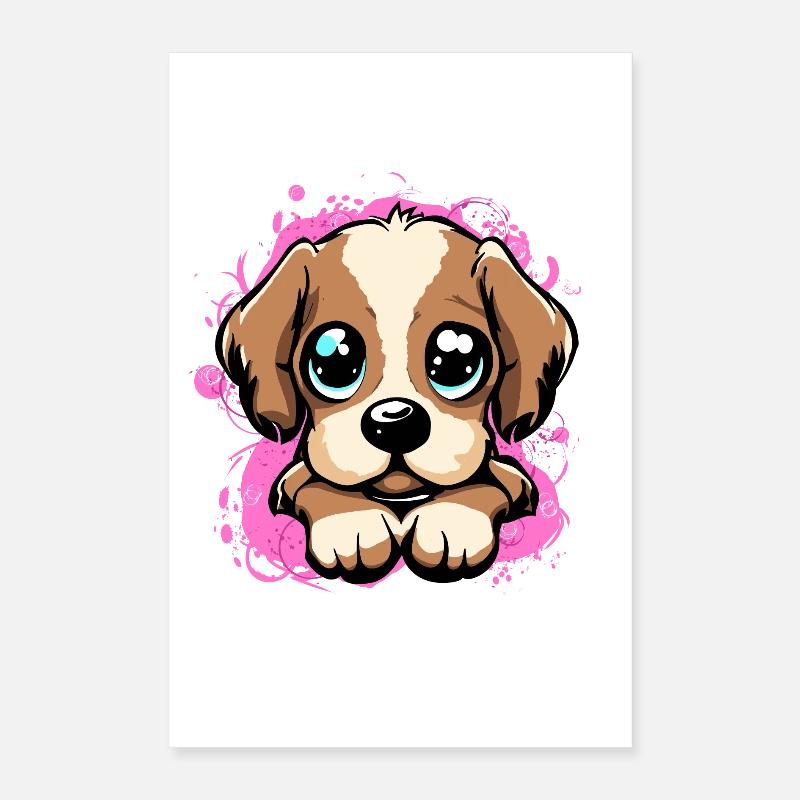 Cute Dog Poster 40x60 cm