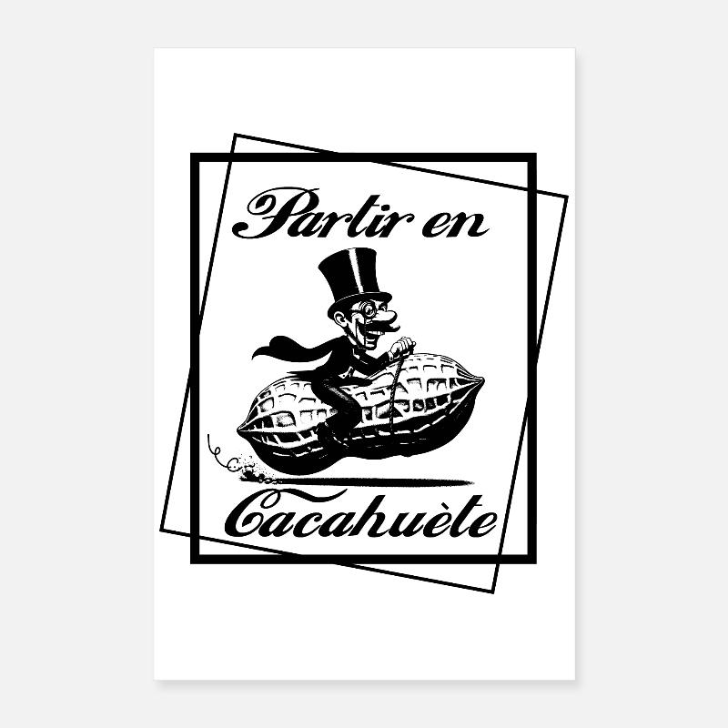 Partir en cacahuète Poster 40 x 60 cm