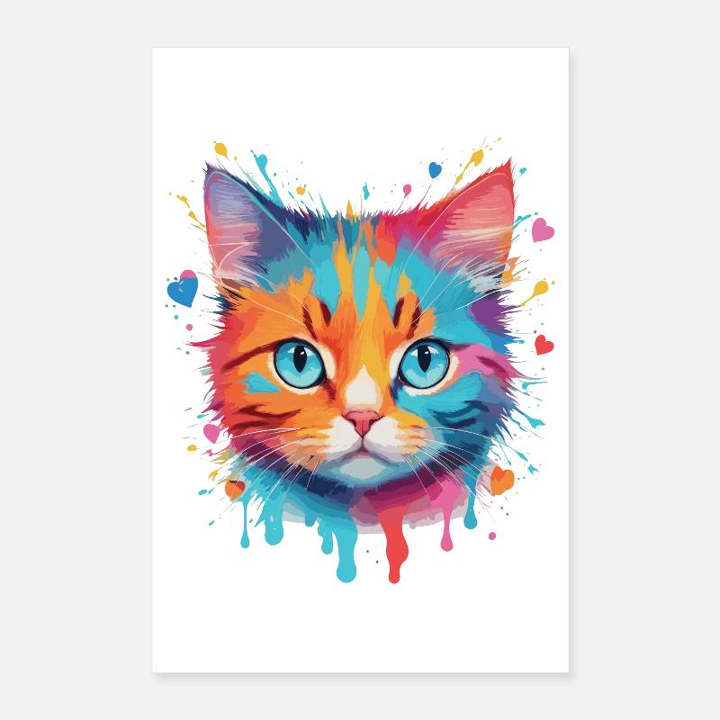 Chat mignon Poster 40 x 60 cm