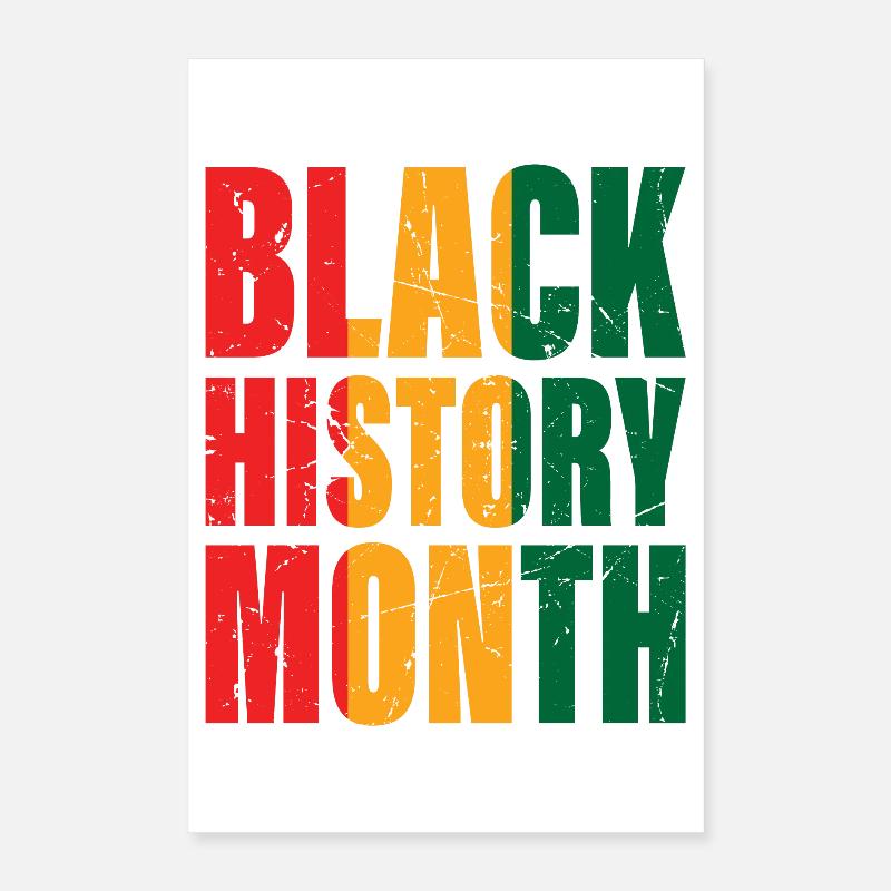 Sort historie måned Poster 40x60 cm