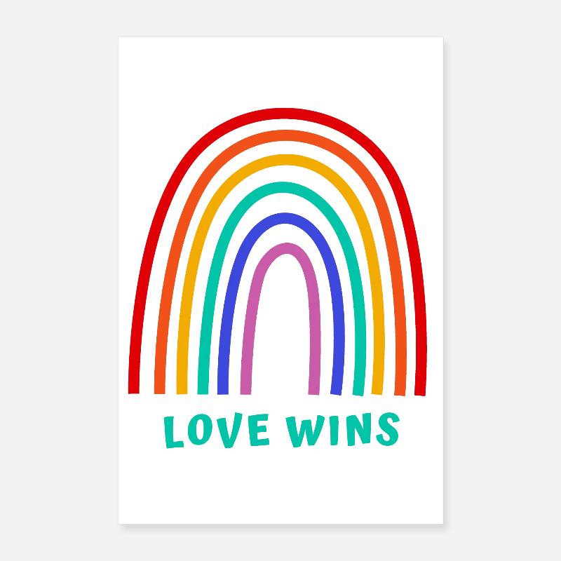 Love wins Poster 16" x 24" (40x60 cm)