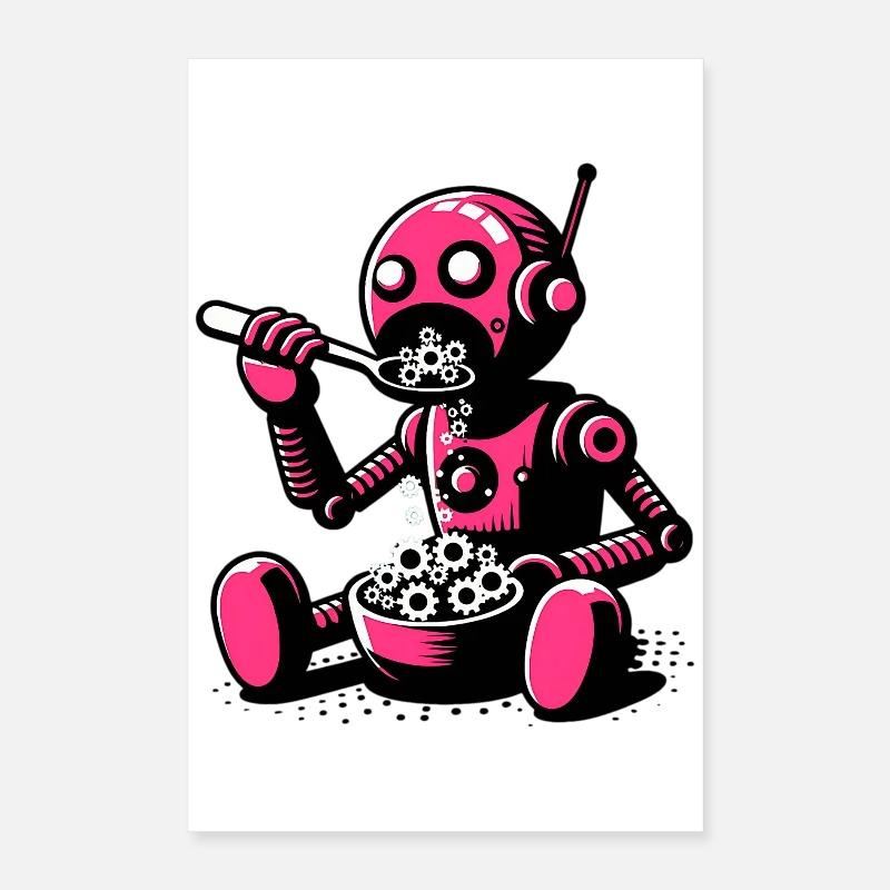 Martian Extraterrestrial Alien Robot Poster 16" x 24" (40x60 cm)