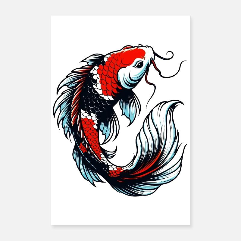 Koi Carp Poster 16" x 24" (40x60 cm)