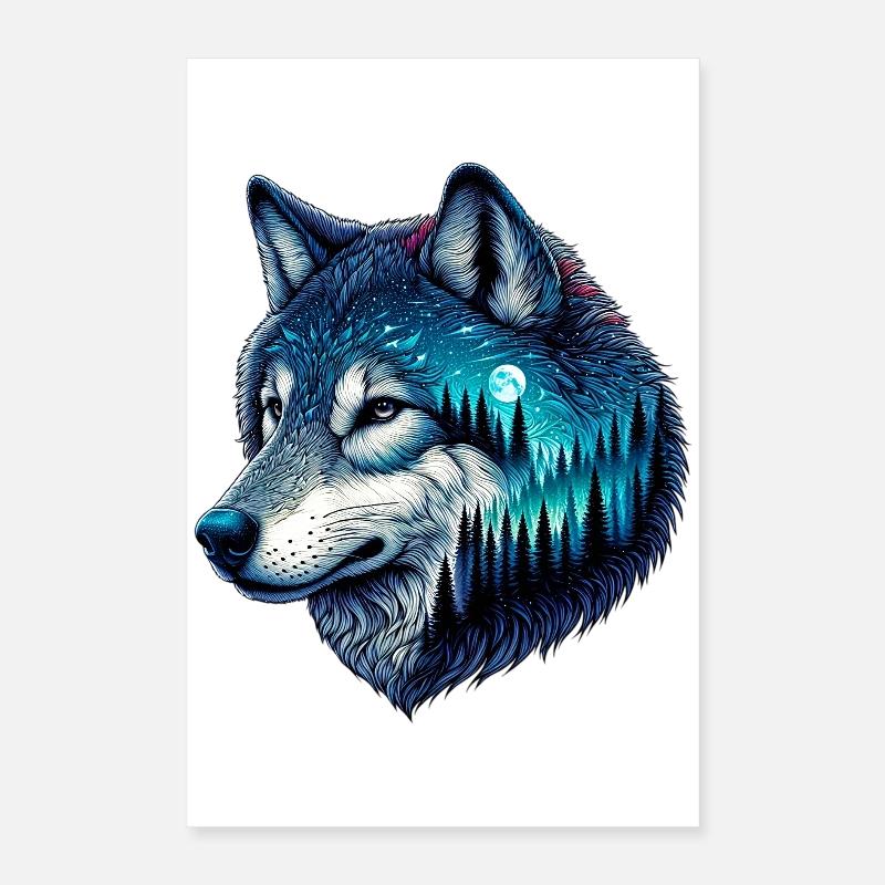 Wolf Poster 40x60 cm