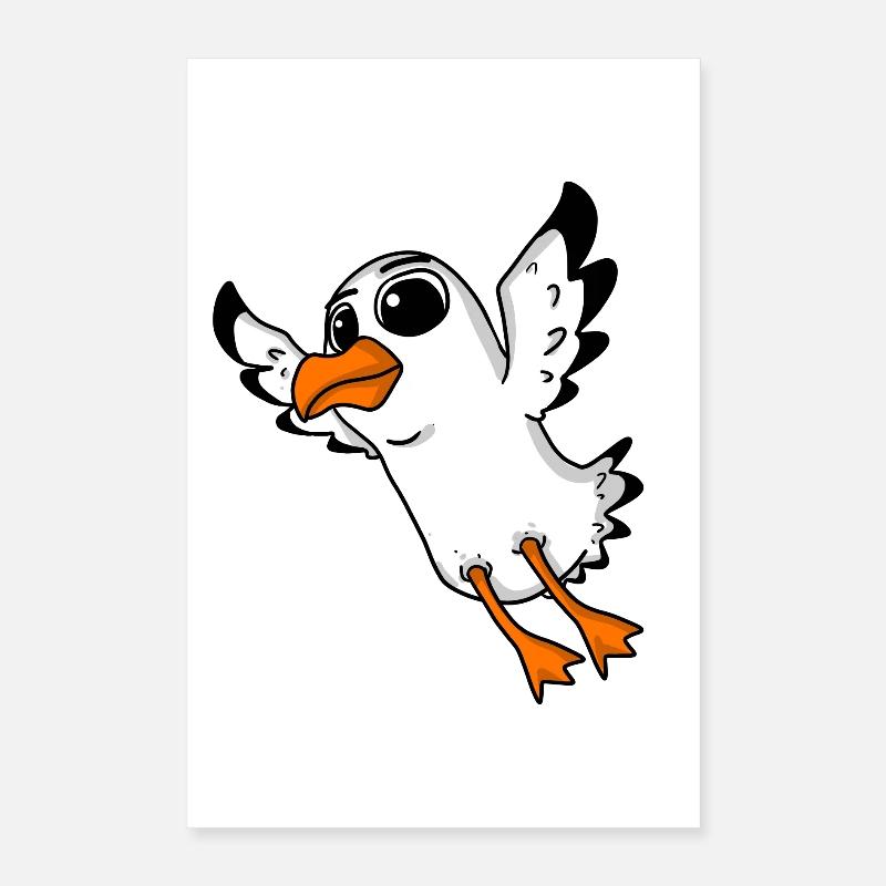 Möwe Vogel Poster 40x60 cm