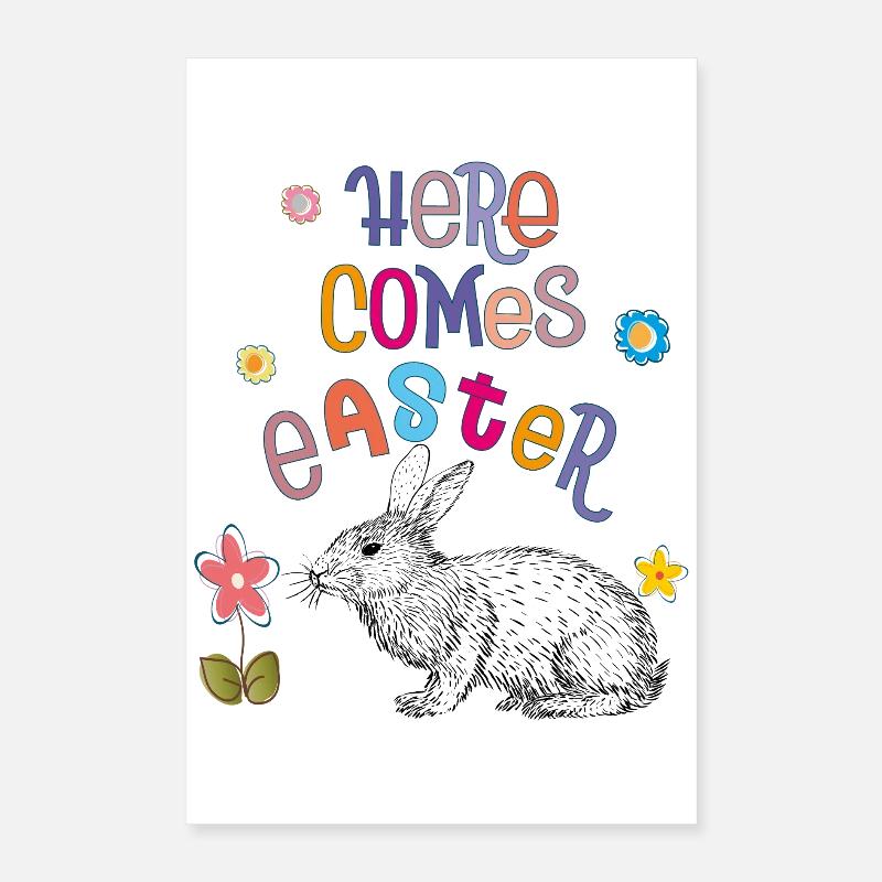 Happy Easter Osterhase Poster 40x60 cm