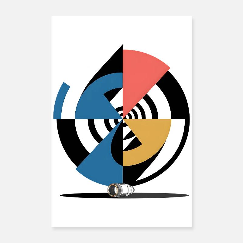 Géométrique abstrait Poster 40 x 60 cm