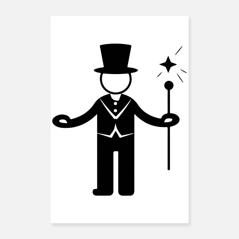 Magier Zauberer Zirkus Poster 40x60 cm