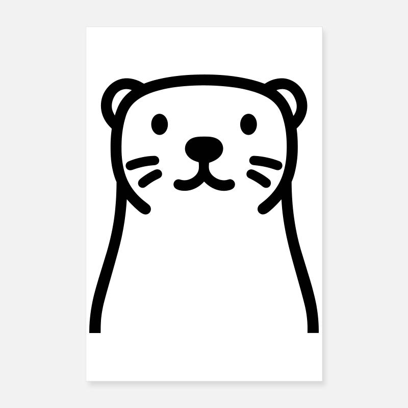 loutre Poster 40 x 60 cm