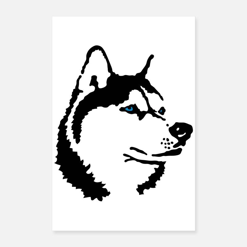 Husky Poster 40x60 cm