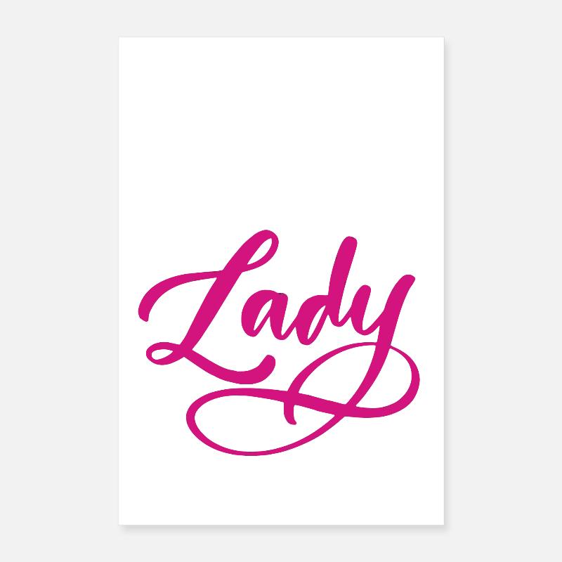 Lady  Poster 16" x 24" (40x60 cm)