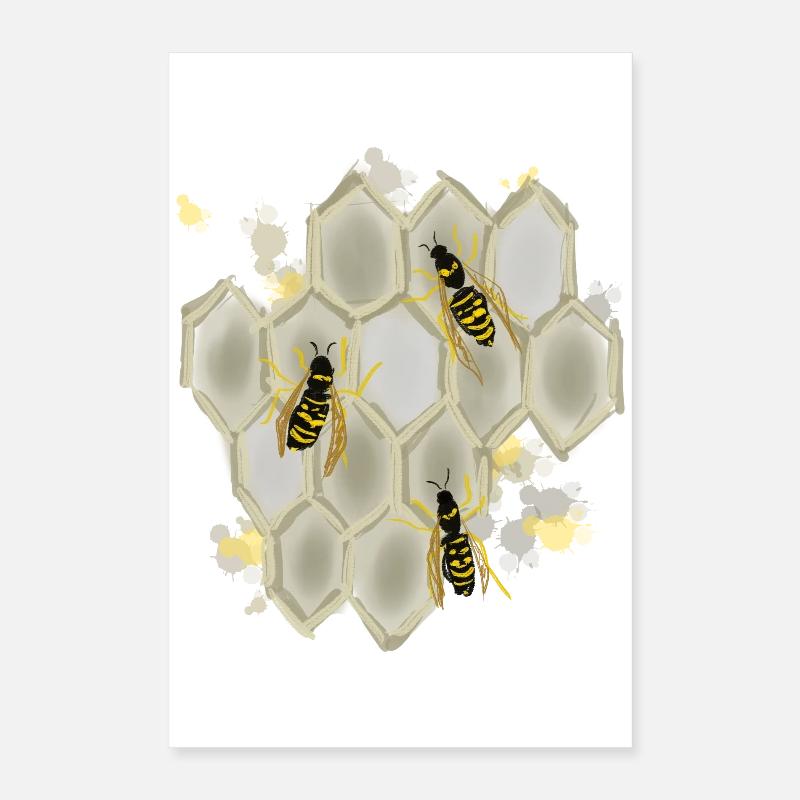Wasps Poster 16" x 24" (40x60 cm)