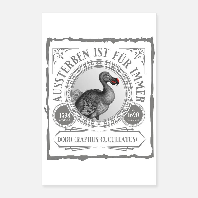 Der Dodo ist weg Poster 40x60 cm