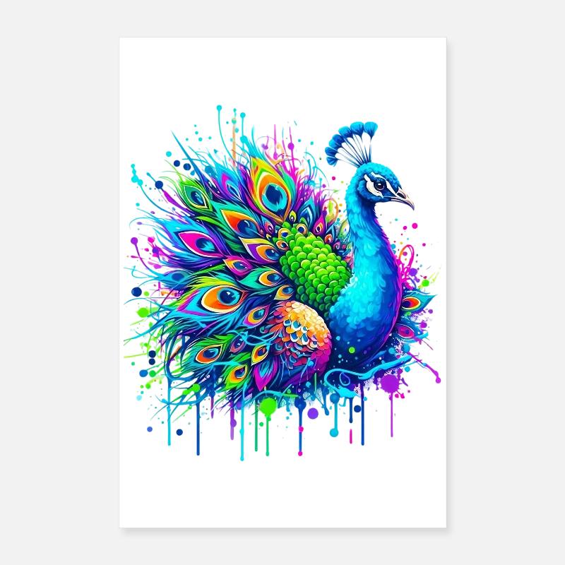 Pfau Poster 40x60 cm