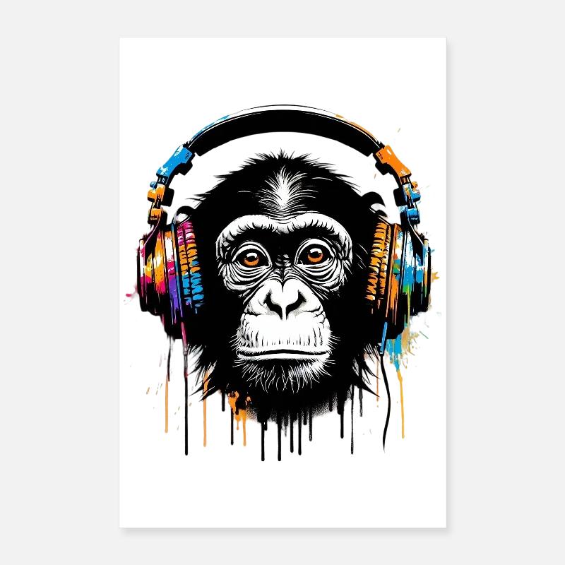 Affe Poster 40x60 cm
