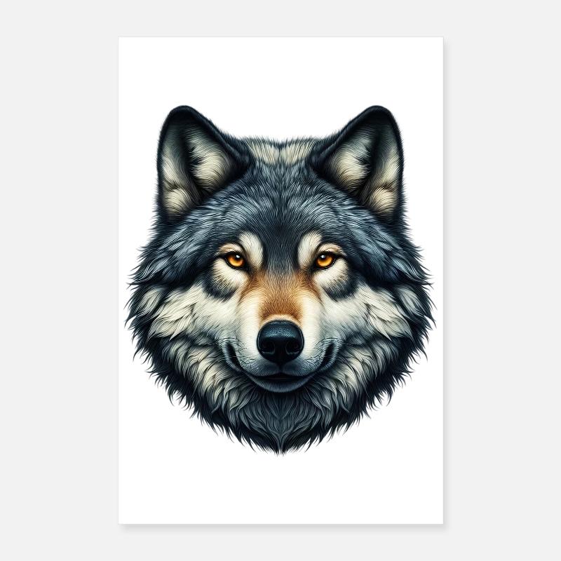 Wolf Poster 16" x 24" (40x60 cm)
