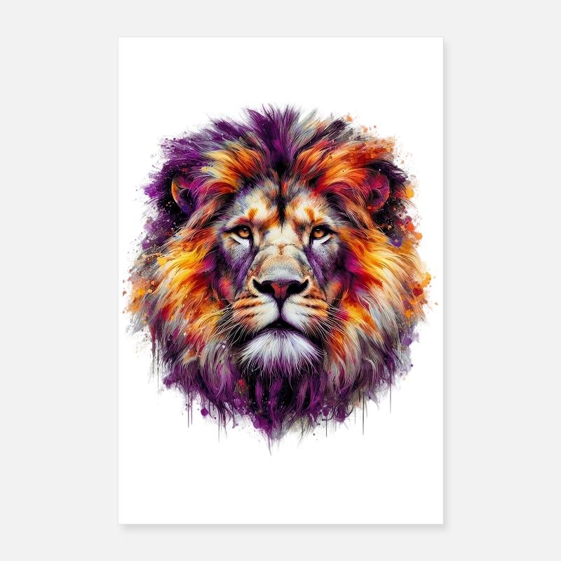 Lion Poster 40 x 60 cm
