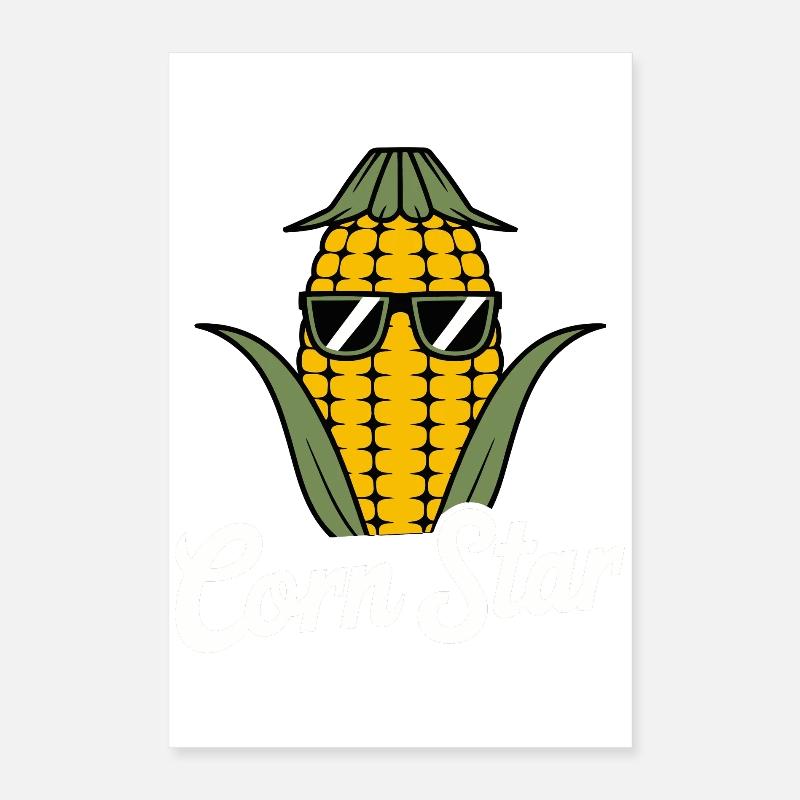 Graphique de l’étoile de maïs Poster 40 x 60 cm