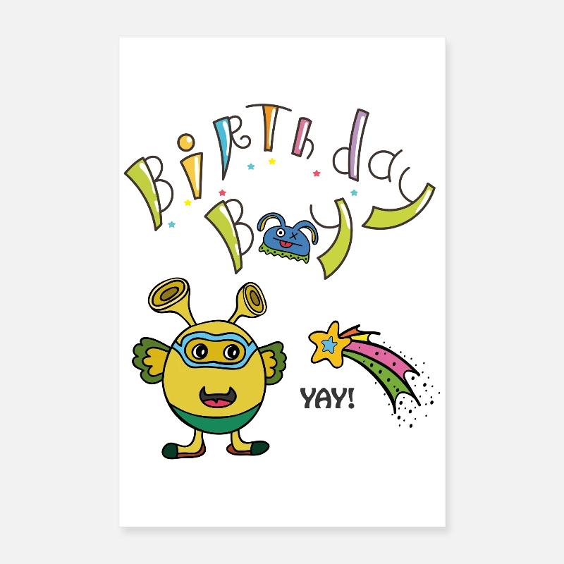Birthday Boy Geburtstag Poster 40x60 cm