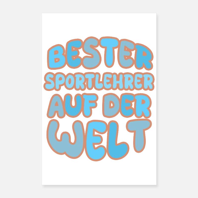 Physical education teacher as a vocation Poster 16" x 24" (40x60 cm)